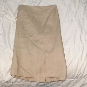 Brooks Brothers tan pencil skirt - never worn